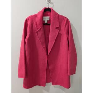 Rachel Zoe Pink Wool Blend Open Front Jacket